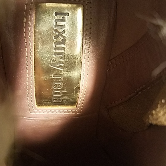 Luxury Rebel rabbit fur trim booties Sz 7.5 / 37.5 - Picture 5 of 7